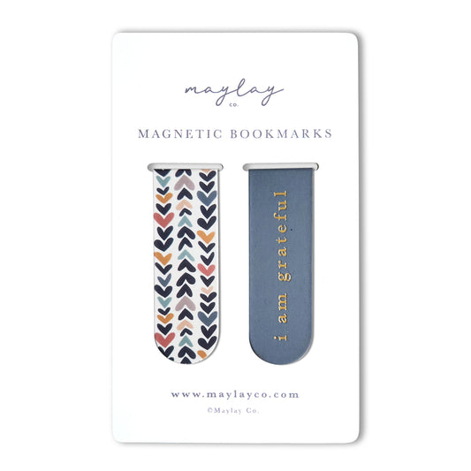 Heartwood "I Am Grateful" Magnetic Bookmarks (Set of 2)