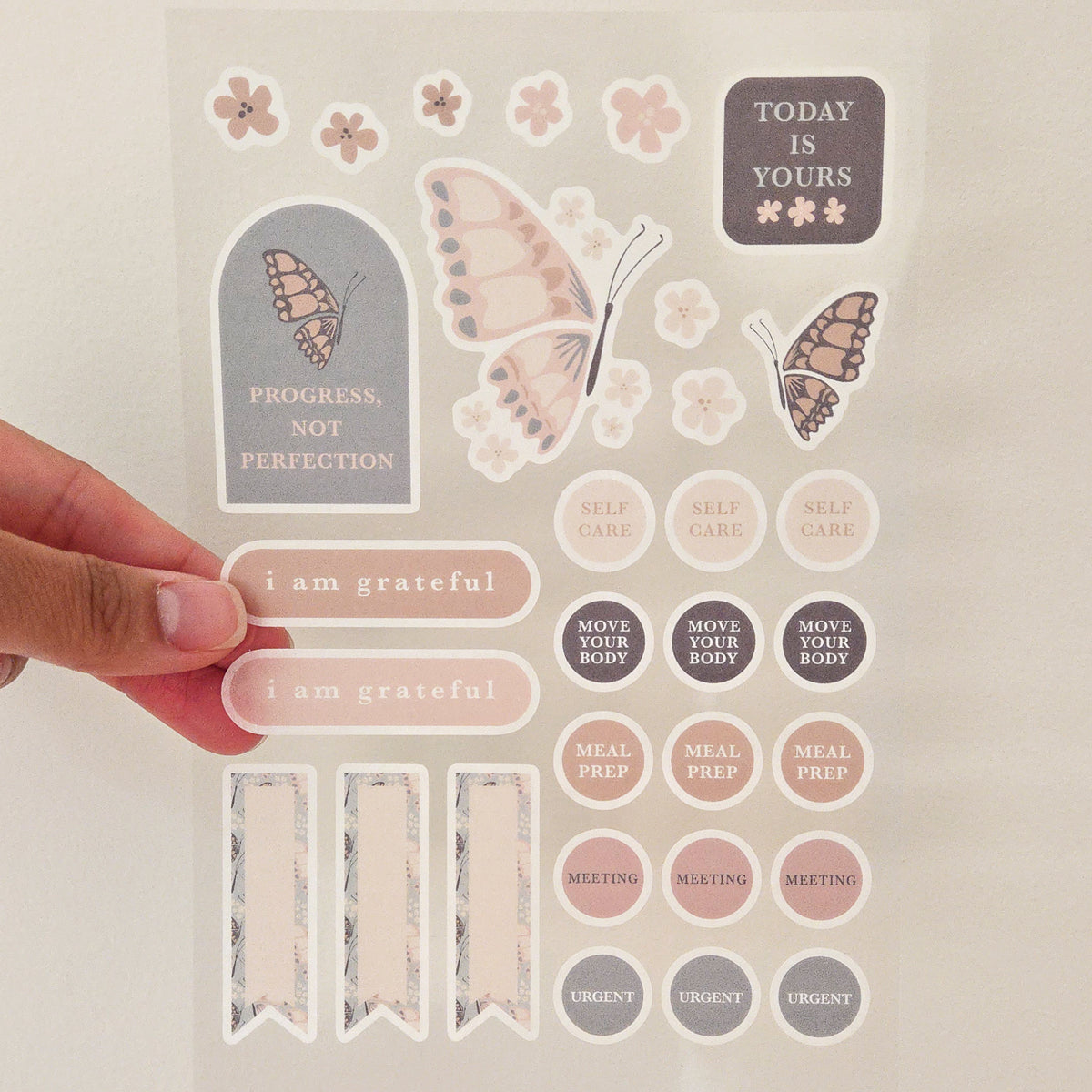 Butterfly Washi Planner Sticker Sheet