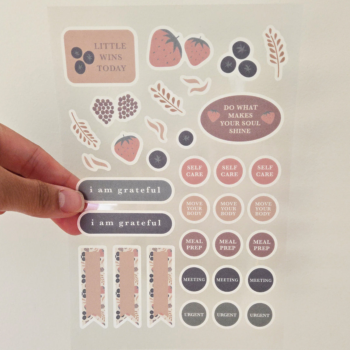 Fruity Washi Planner Sticker Sheet