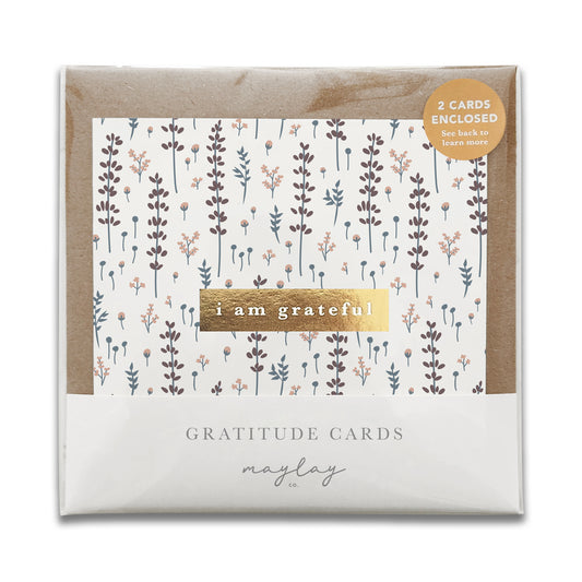 Lovely Lavender "I Am Grateful" Gratitude Greeting Cards