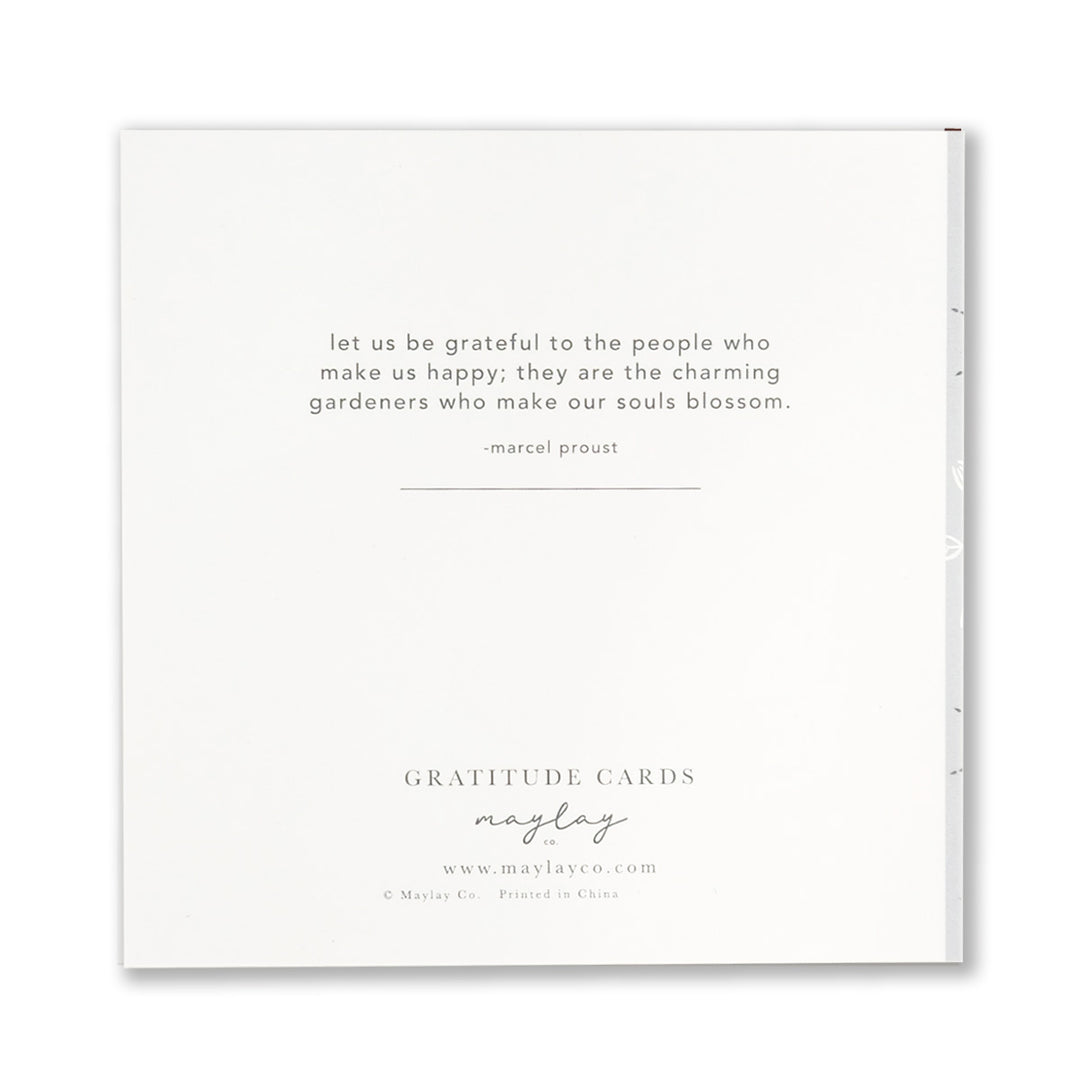 Lavish Monochrome Gratitude Greeting Cards