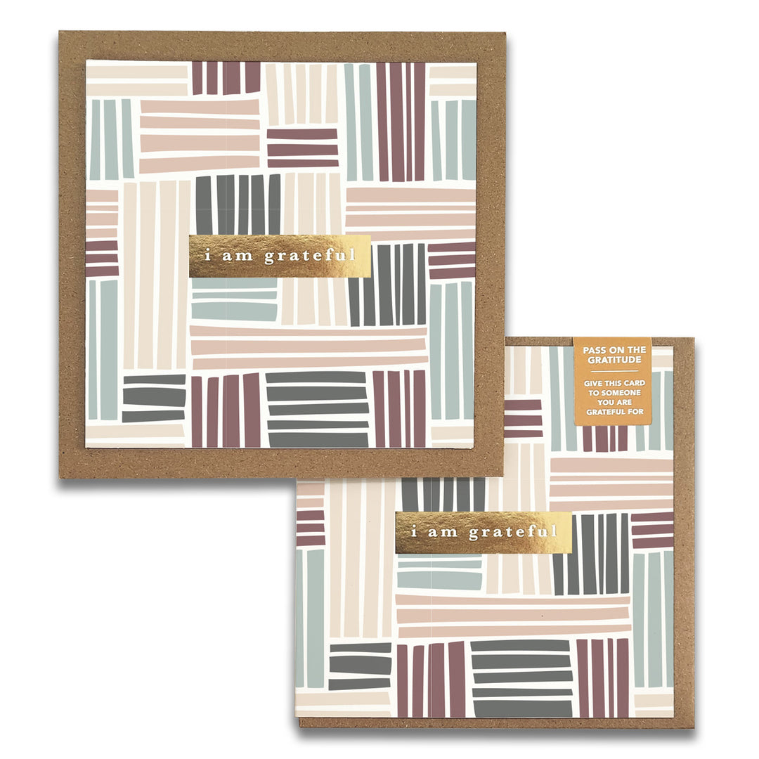 Basketweave Gratitude Greeting Cards