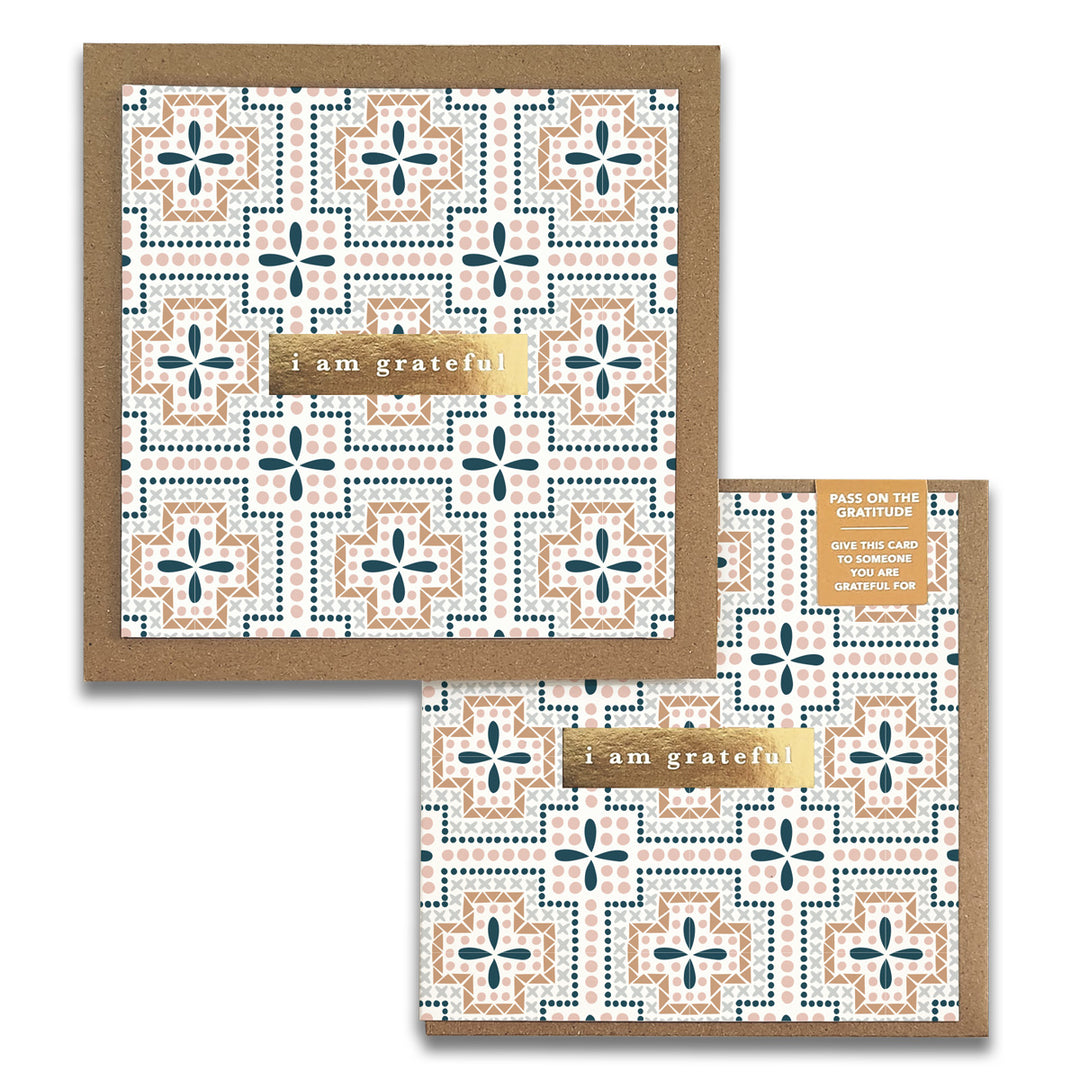 Beadwork Gratitude Greeting Cards