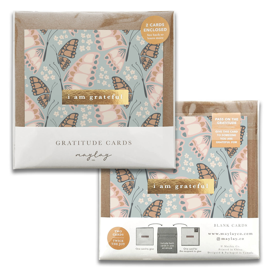 Butterfly Gratitude Greeting Cards