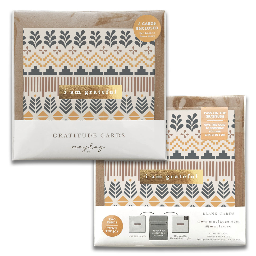 Fair Isle Gratitude Greeting Cards