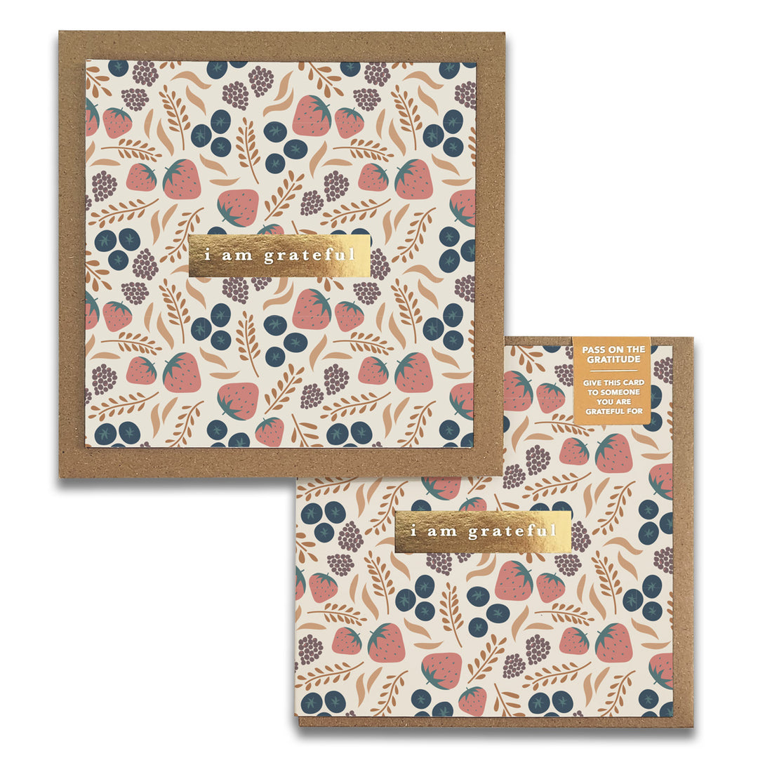 Fruity Gratitude Greeting Cards