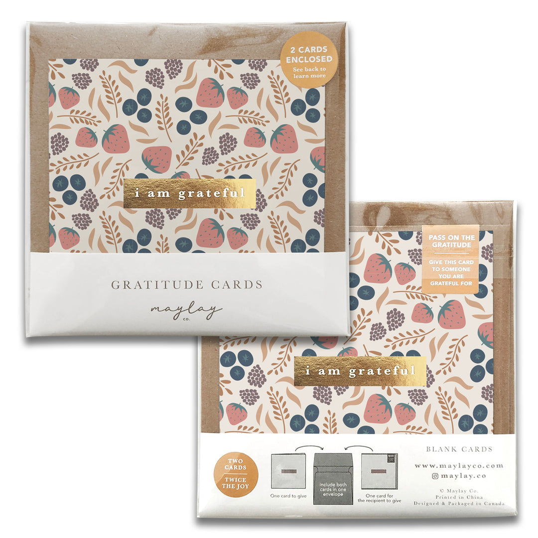 Fruity Gratitude Greeting Cards