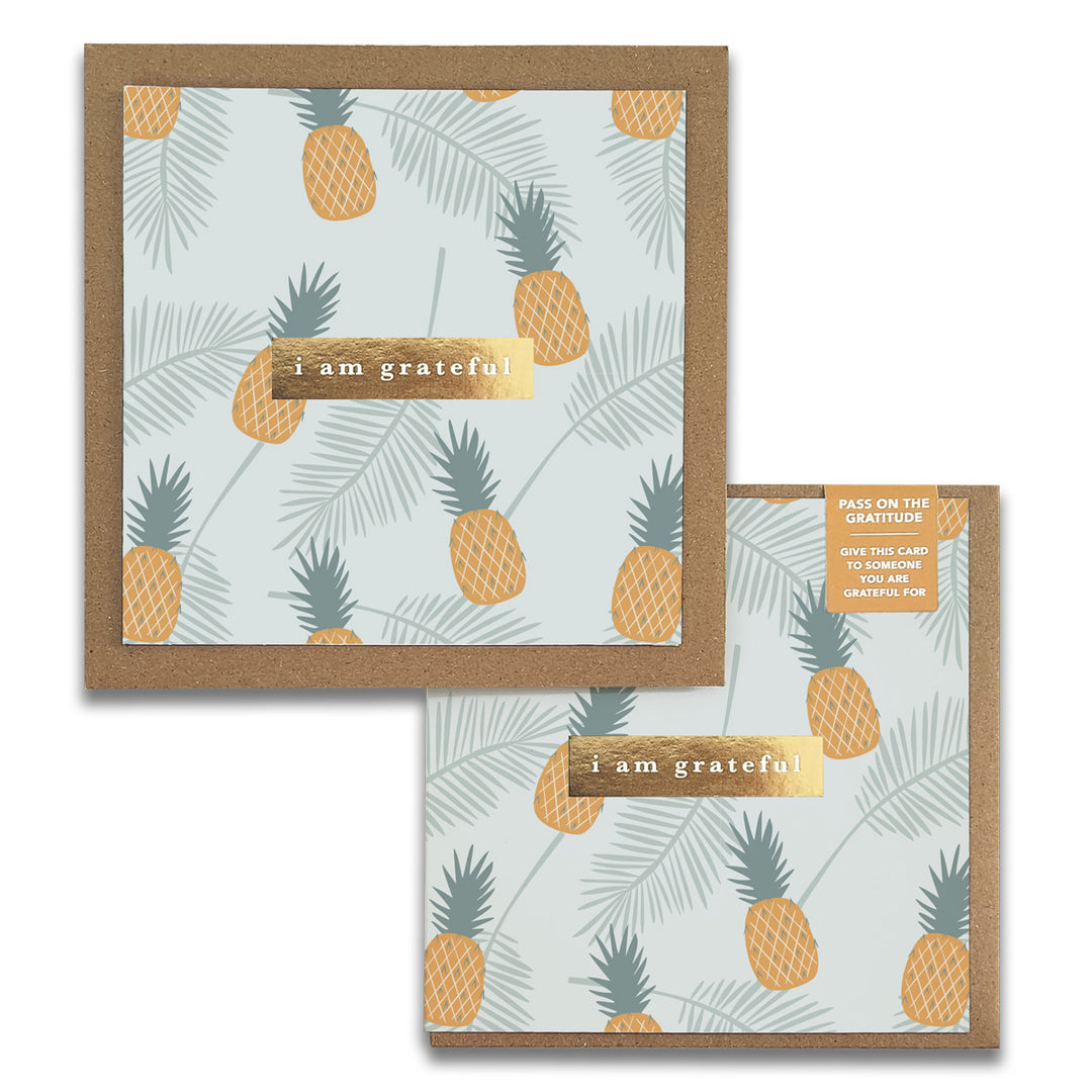 Golden Gratitude Greeting Cards