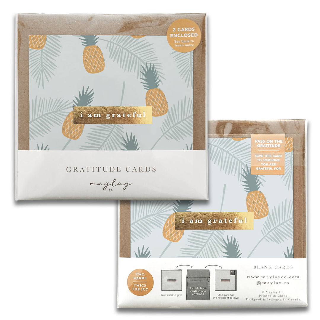 Golden Gratitude Greeting Cards