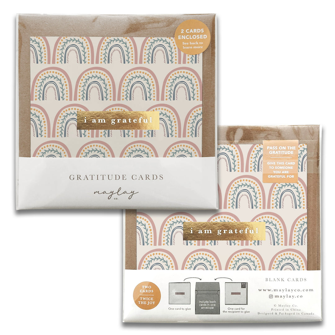 Happy Rainbows Gratitude Greeting Cards