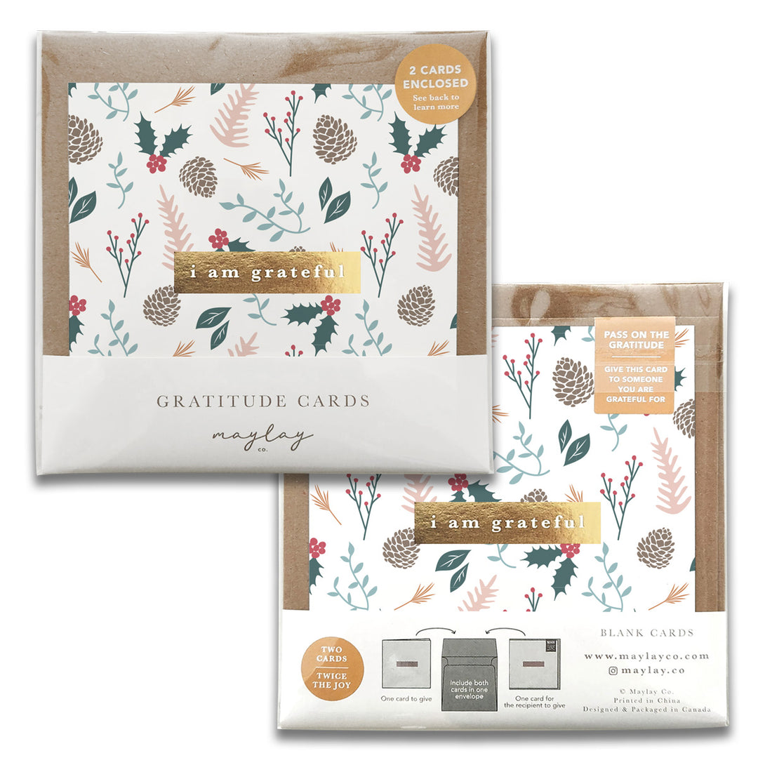 Holiday Foli Gratitude Greeting Cards