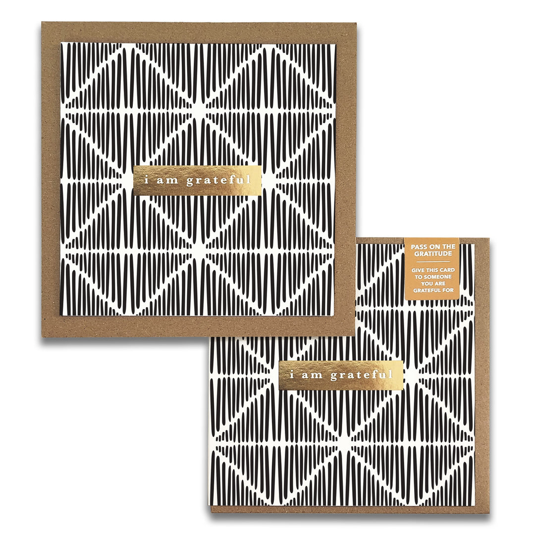 Macrame Monochrome Gratitude Greeting Cards