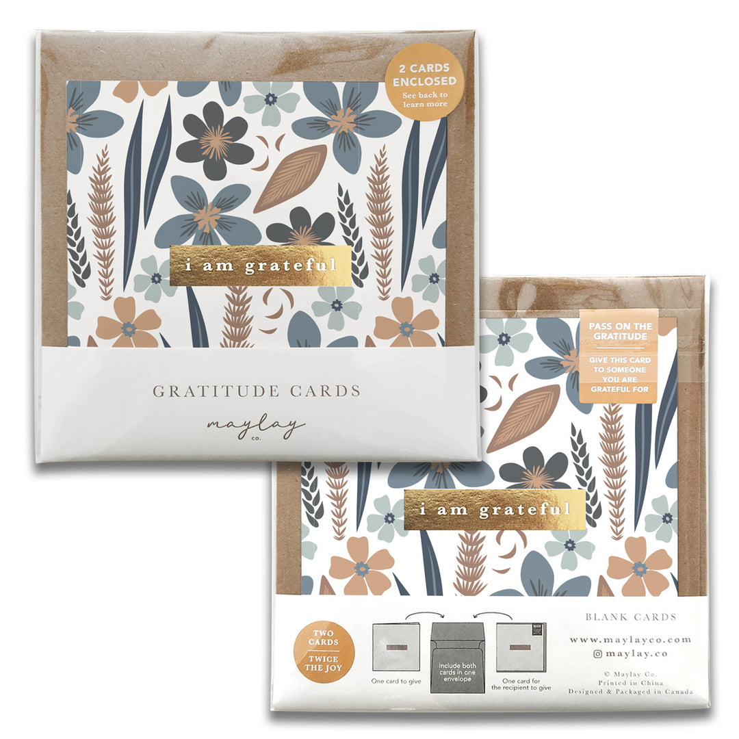 Misty Bloom Gratitude Greeting Cards