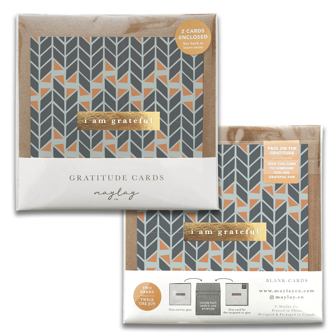 Mod Geo Gratitude Greeting Cards