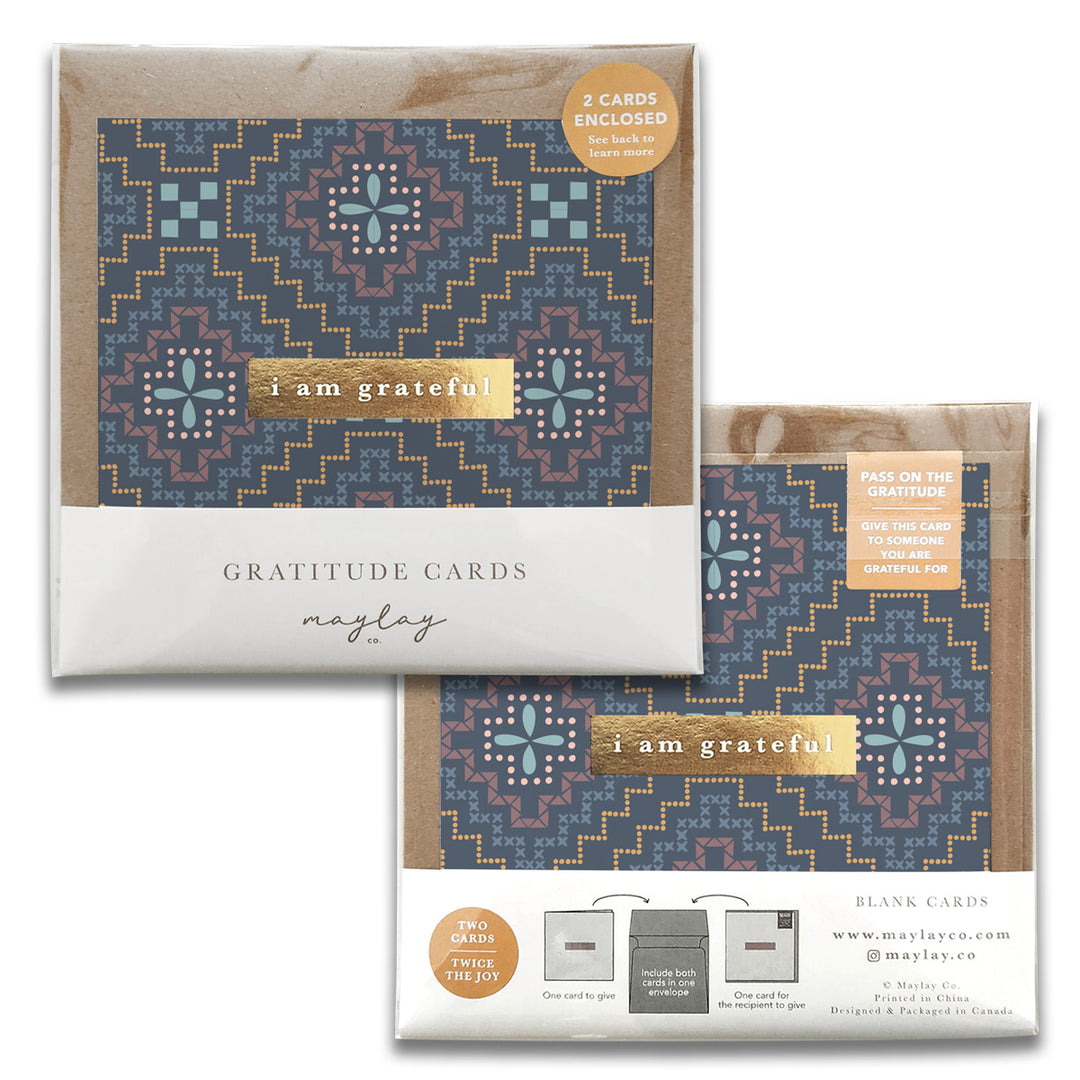 Needlepoint Gratitude Greeting Cards