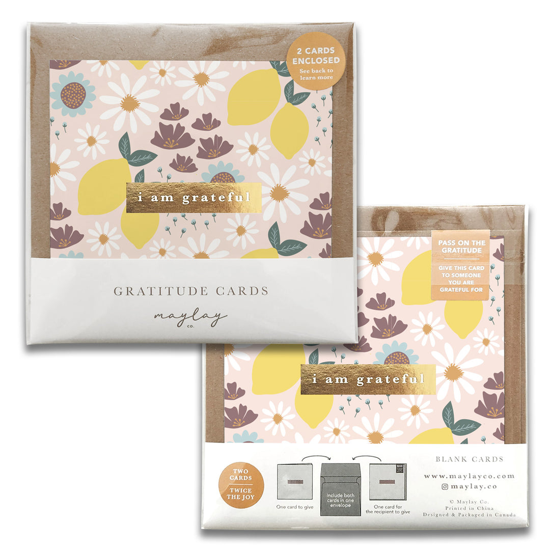 Refreshing Gratitude Greeting Cards