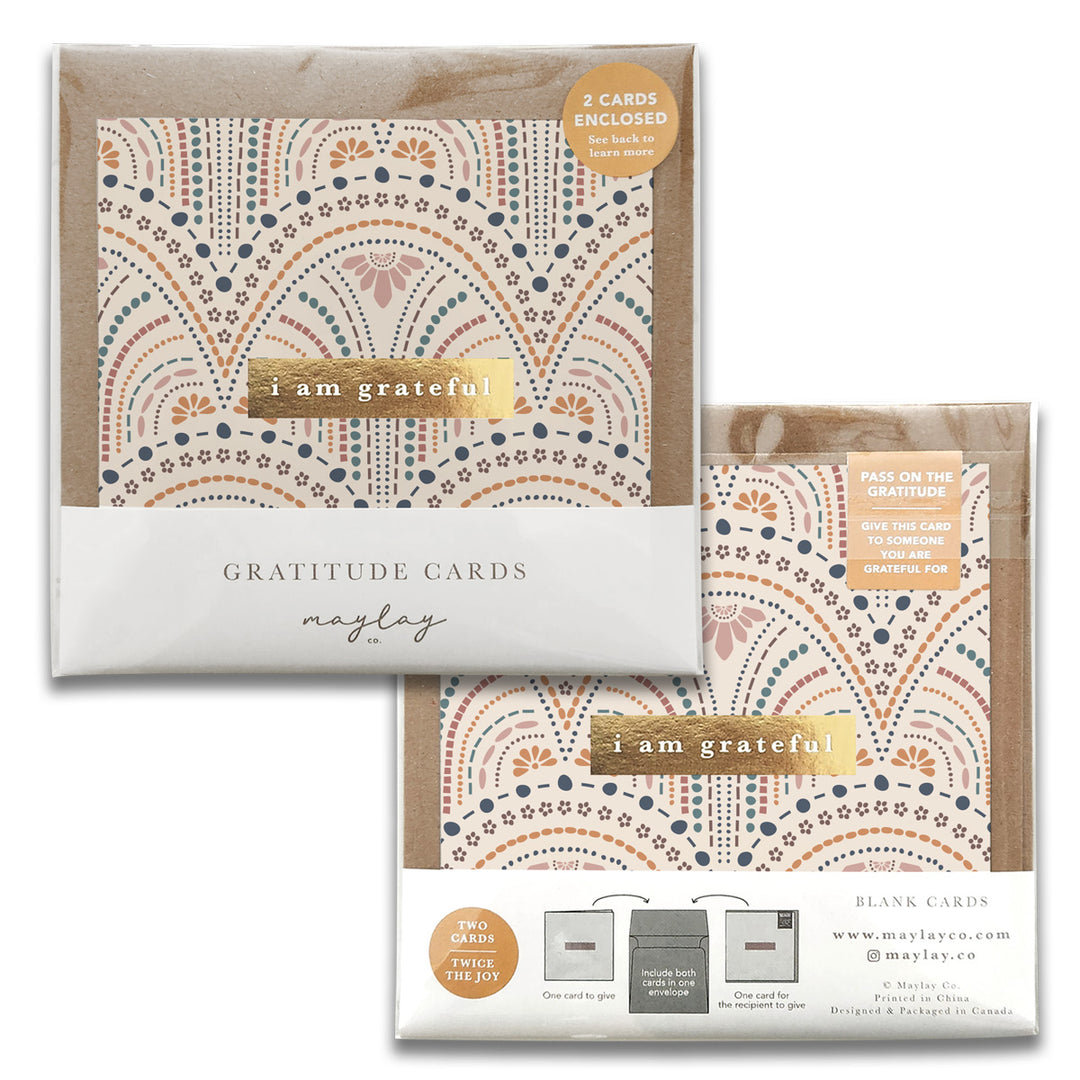 So Delicate Gratitude Greeting Cards