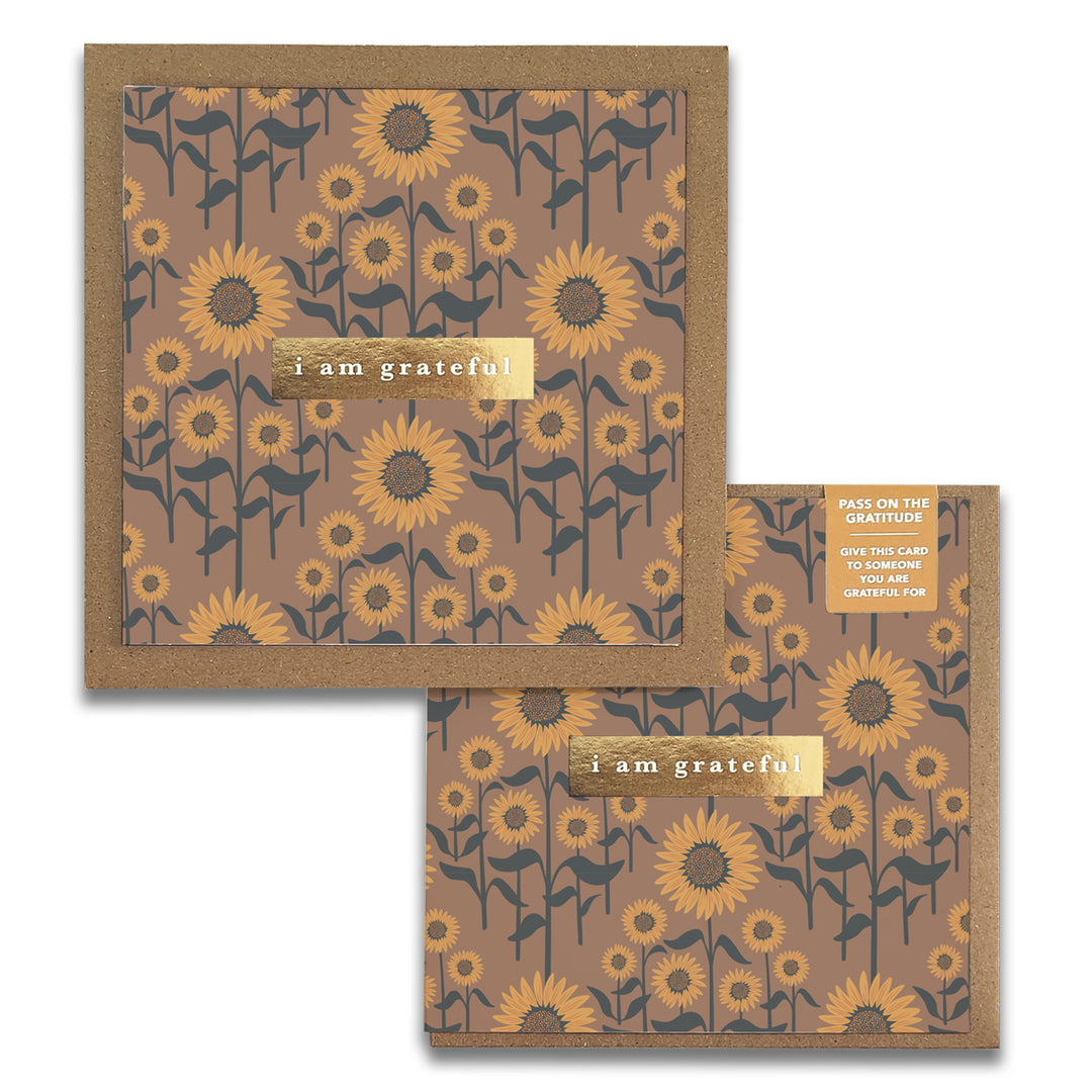 Sunflowers Gratitude Greeting Cards