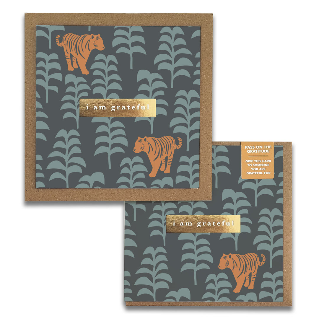 Tigers Gratitude Greeting Cards