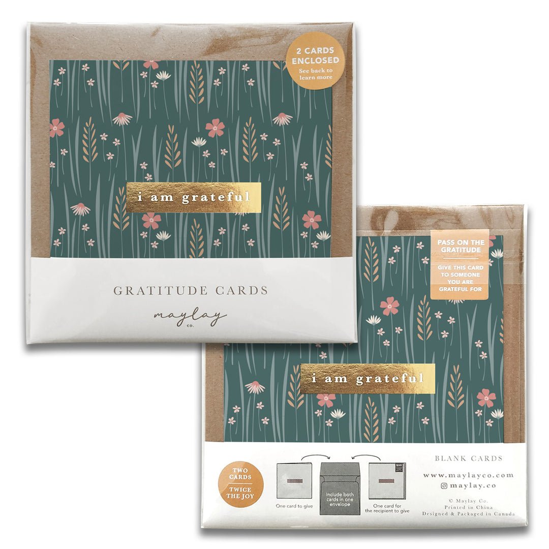 Wildflowers Gratitude Greeting Cards