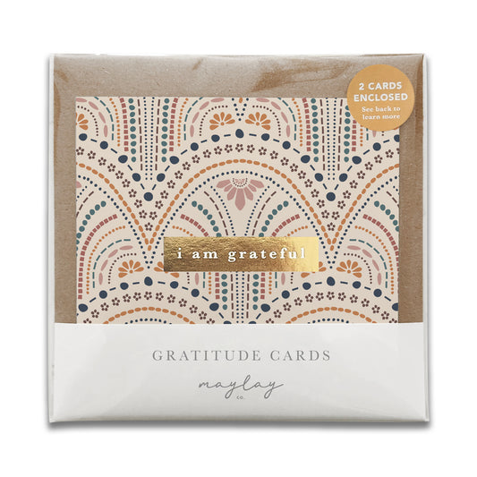 So Delicate "I Am Grateful" Gratitude Greeting Cards