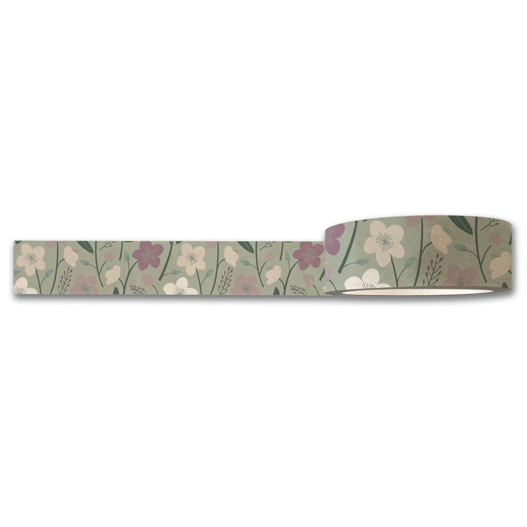 Enchanted Garden (Green) Floral Washi Tape