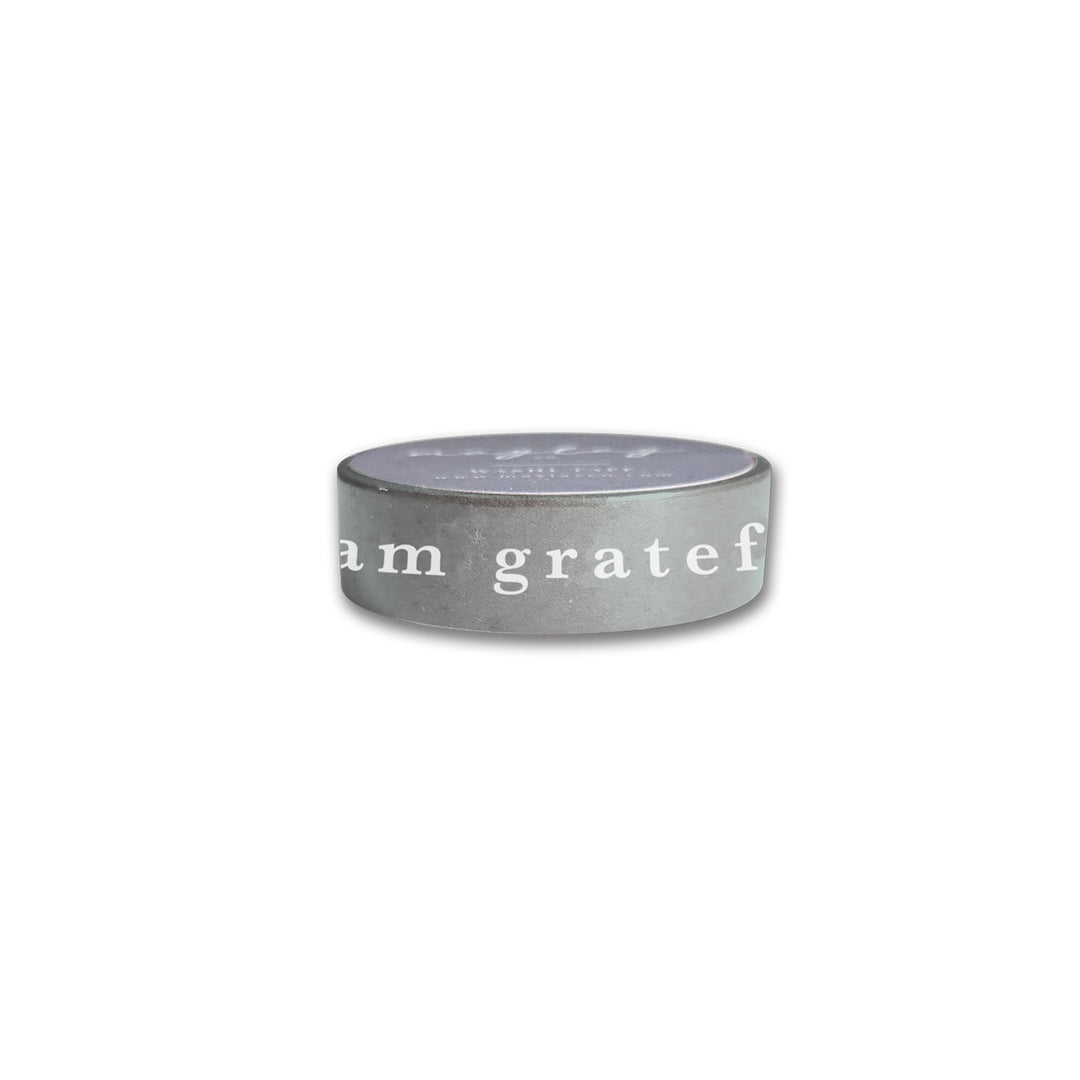 I Am Grateful Washi Tape - Sage Green