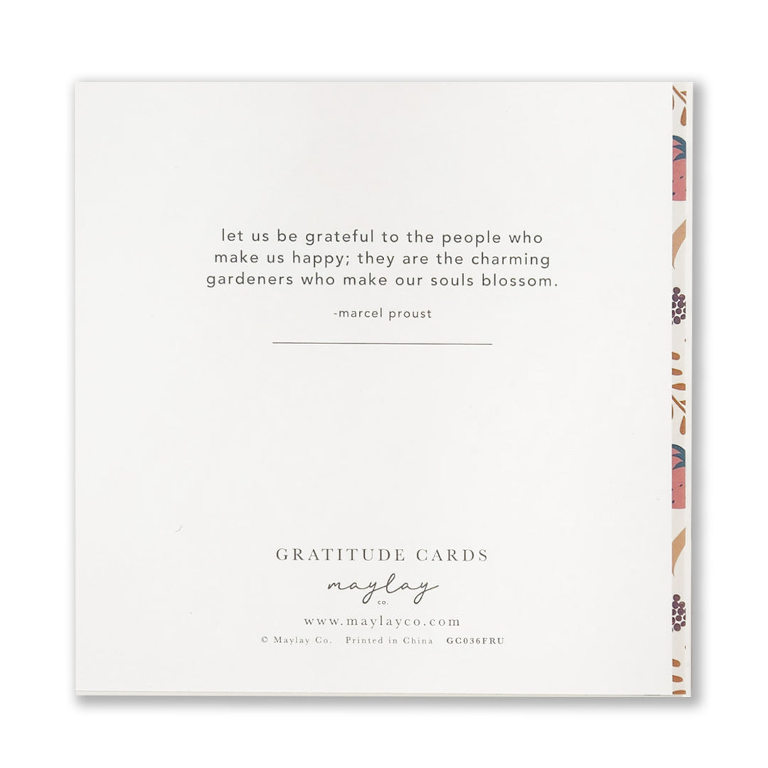 Fruity Gratitude Greeting Cards