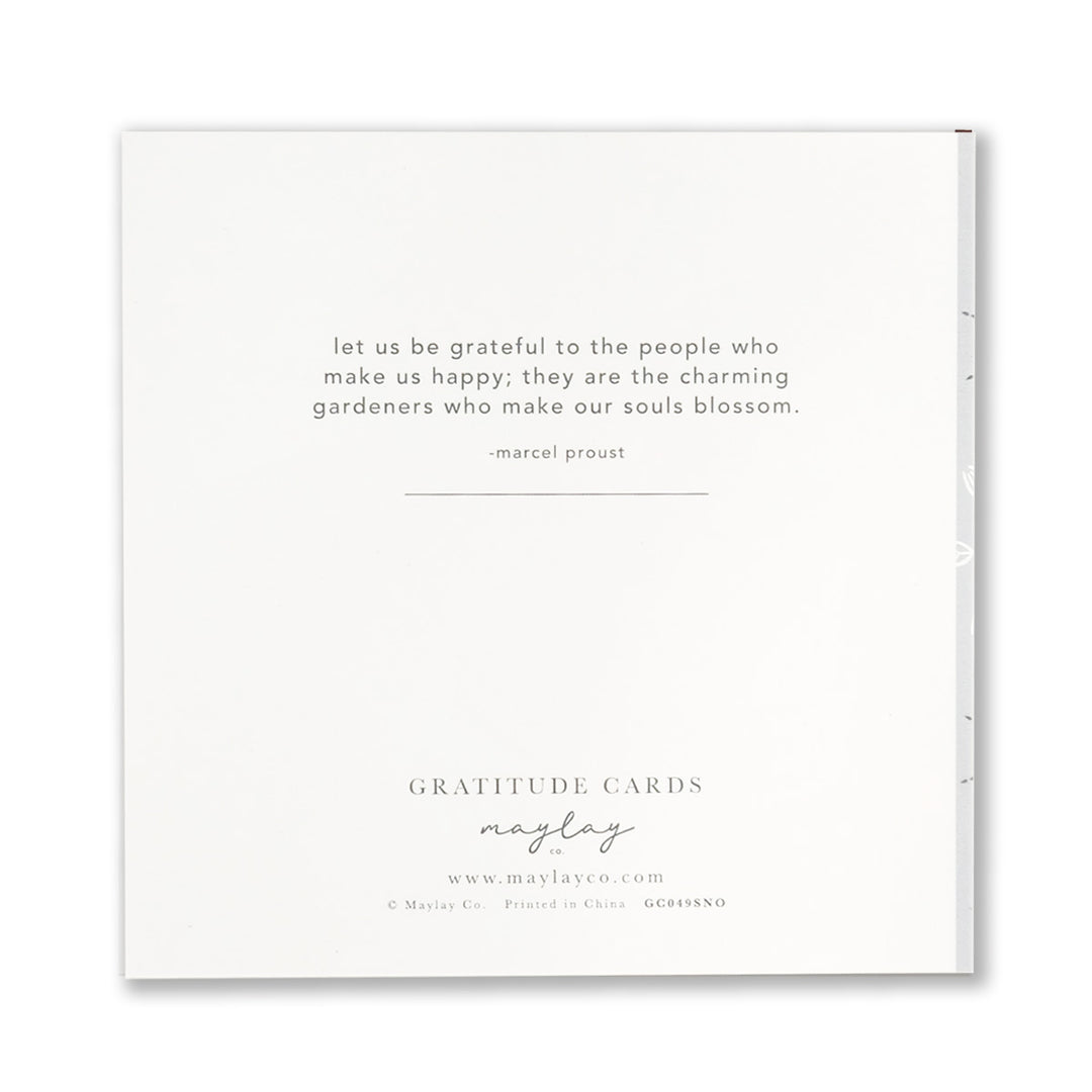 Snowflakes Gratitude Greeting Cards