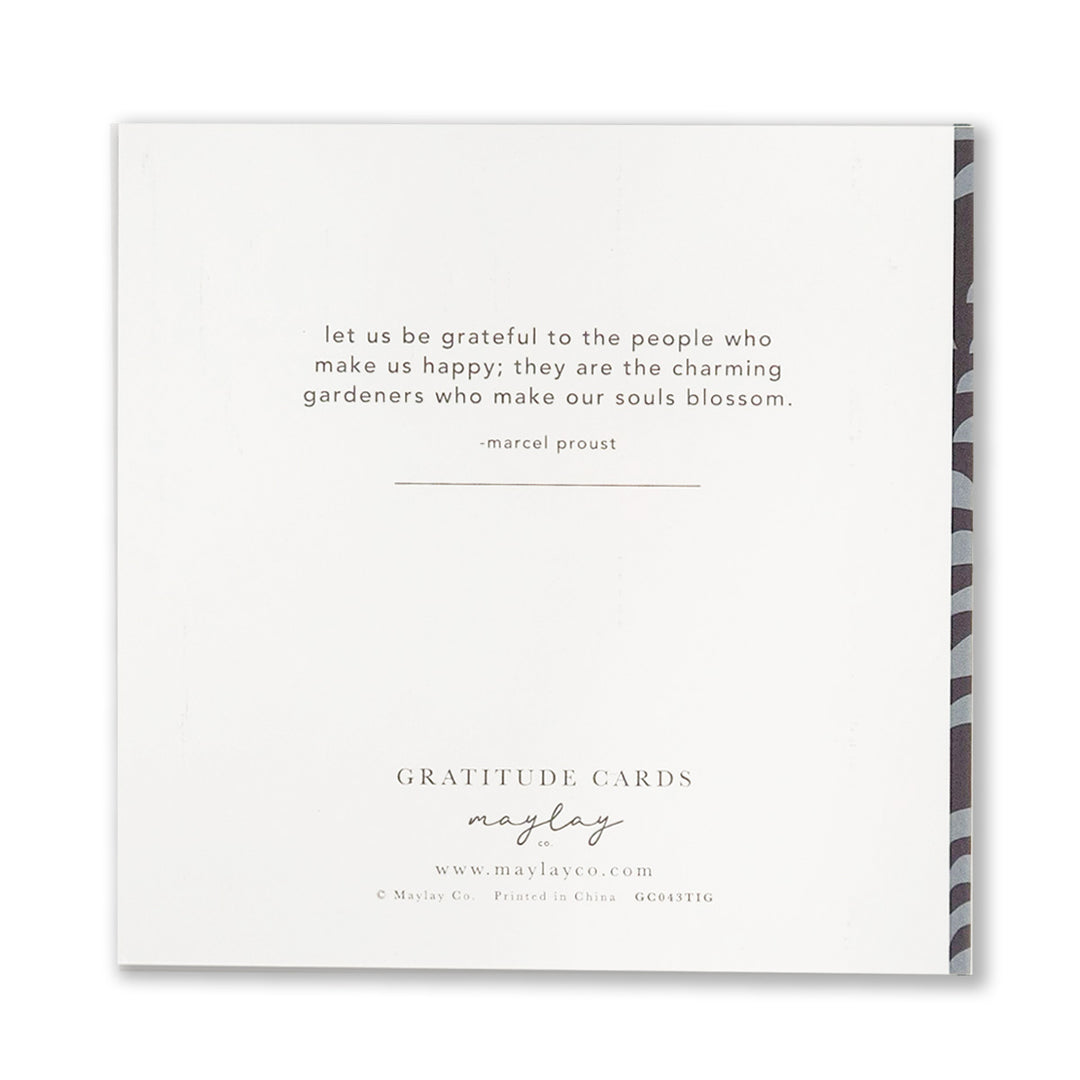 Tigers Gratitude Greeting Cards
