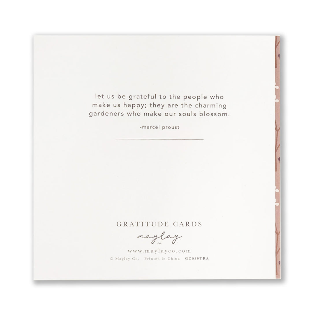 Tranquility Gratitude Greeting Cards