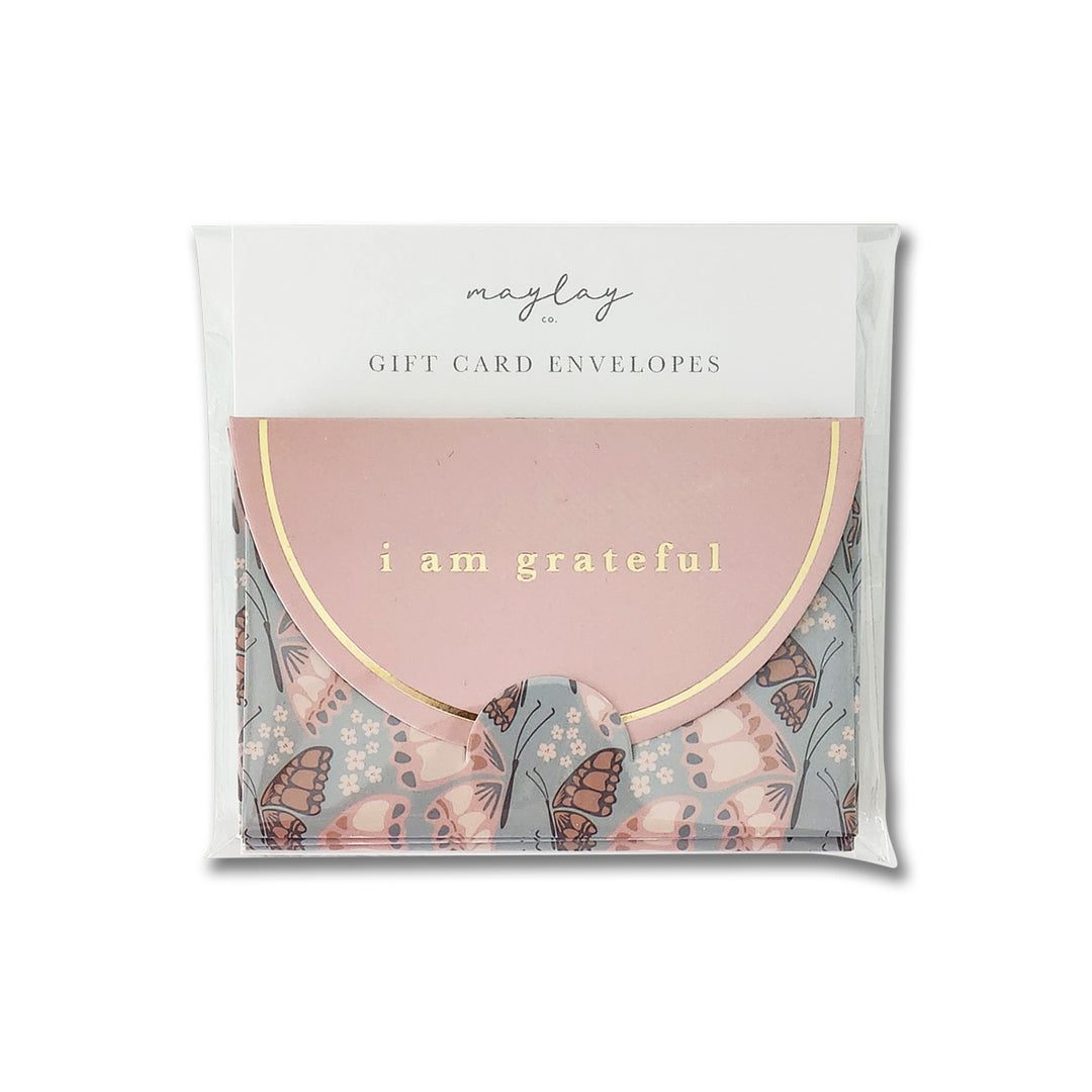 Butterfly Floral 6 Pk Gift Card Envelopes | Gift Card Holders