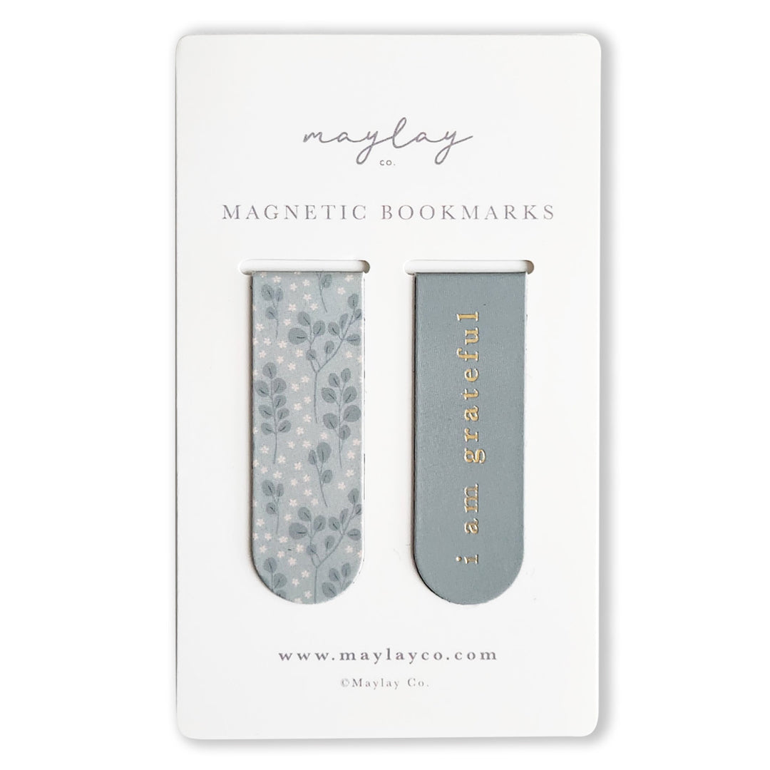 Eucalyptus Floral Magnetic Bookmarks (Set of 2)
