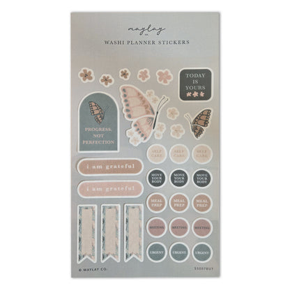 Butterfly Washi Planner Sticker Sheet