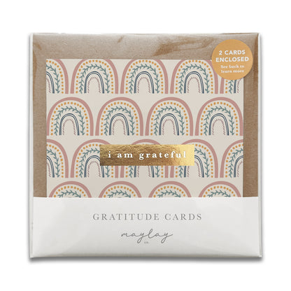 Happy Rainbows "I Am Grateful" Gratitude Greeting Cards
