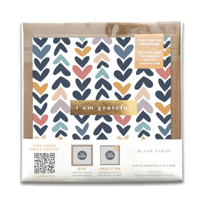 Heartwood "I Am Grateful" Gratitude Greeting Cards