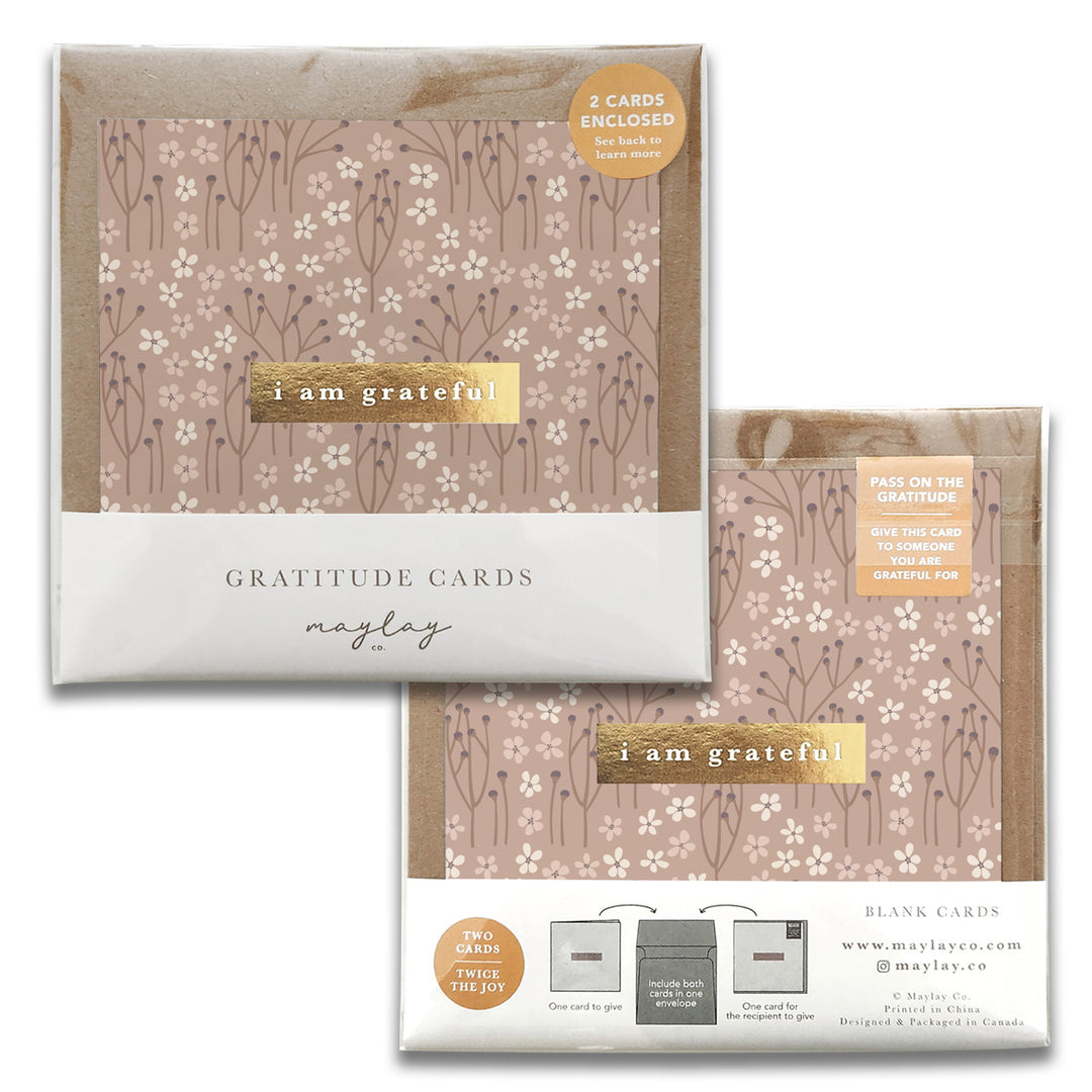 Tranquility Gratitude Greeting Cards
