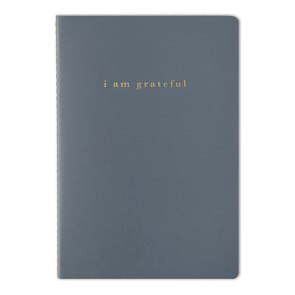 Blue "I Am Grateful" Jotter Notebook (B6)