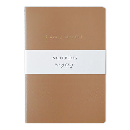 Brown "I Am Grateful" Jotter Notebook (B6)
