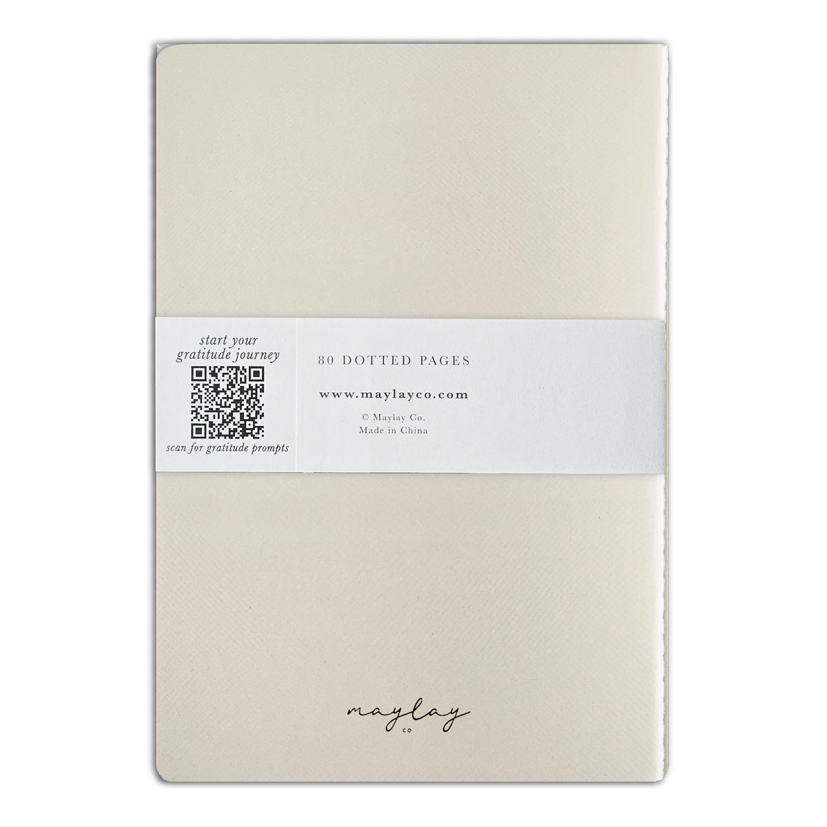 Cream "I Am Grateful" Jotter Notebook (B6)