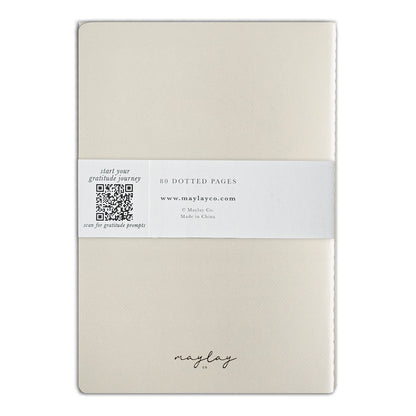 Cream "I Am Grateful" Jotter Notebook (B6)