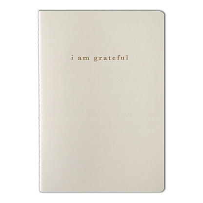 Cream "I Am Grateful" Jotter Notebook (B6)
