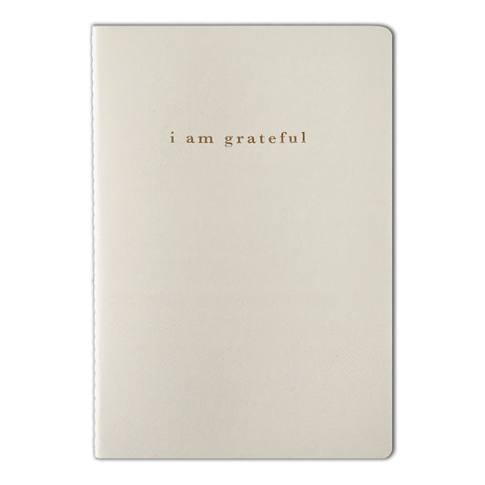 Cream "I Am Grateful" Jotter Notebook (B6)