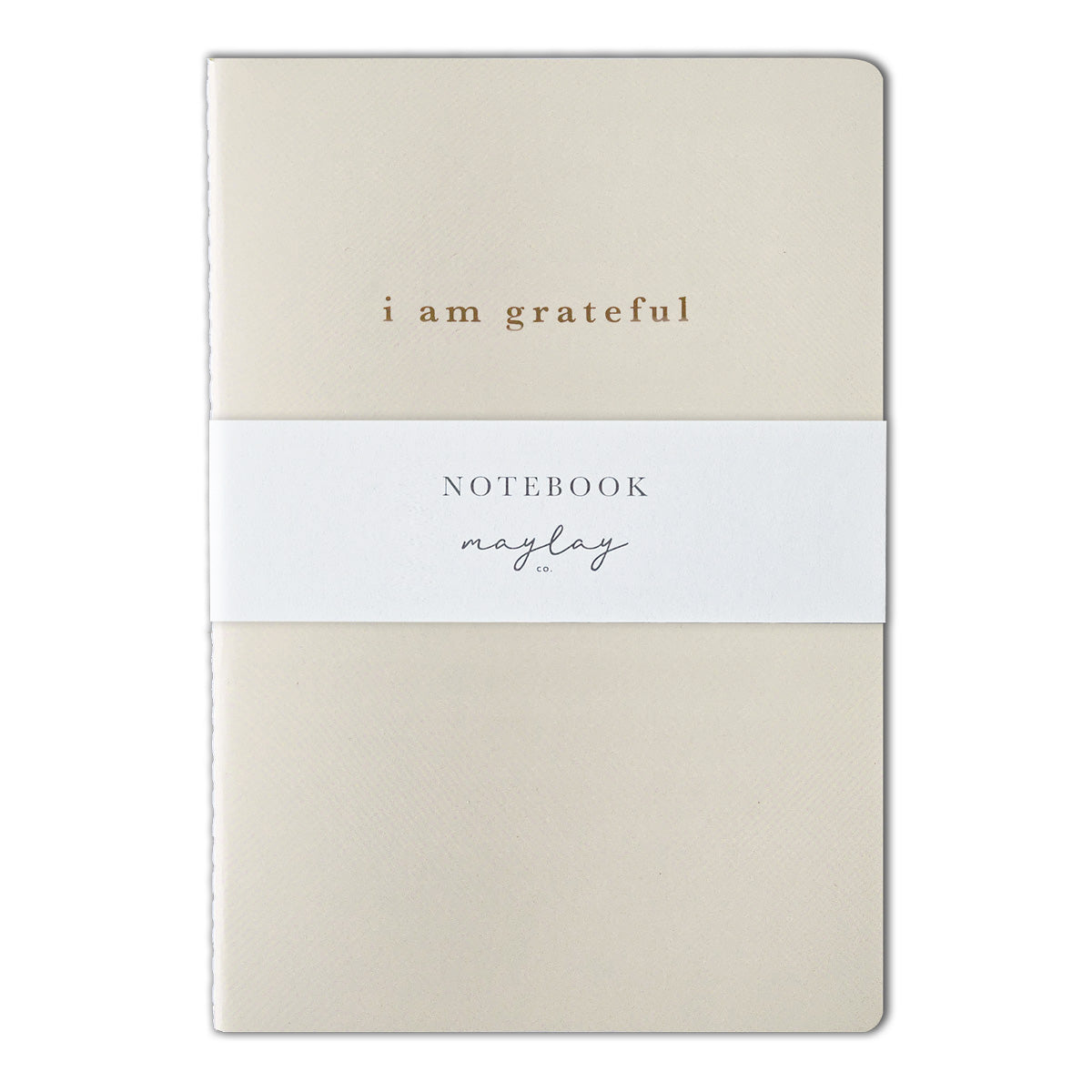 Cream "I Am Grateful" Jotter Notebook (B6)