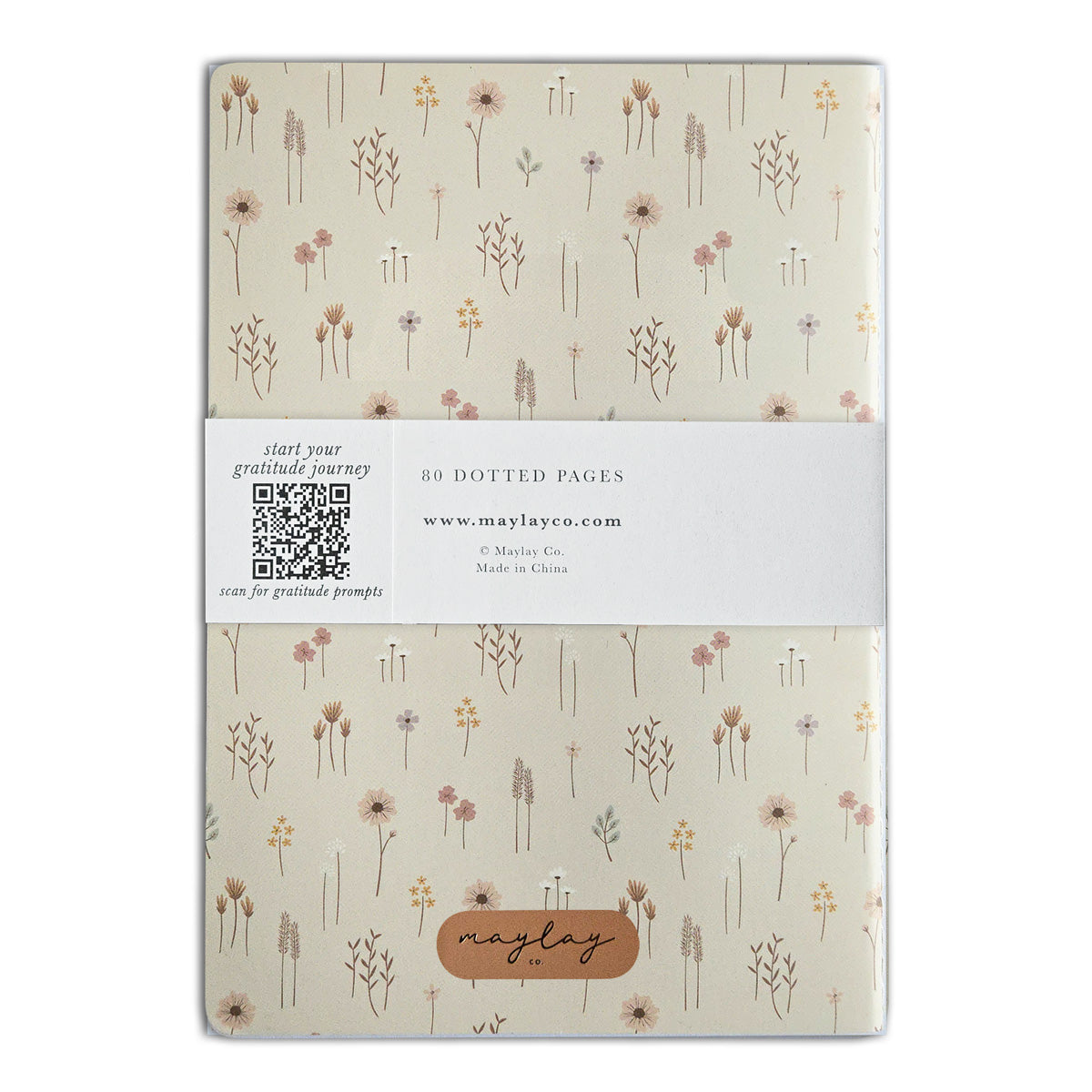 Farmhouse Floral "I Am Grateful" Jotter Notebook (B6)