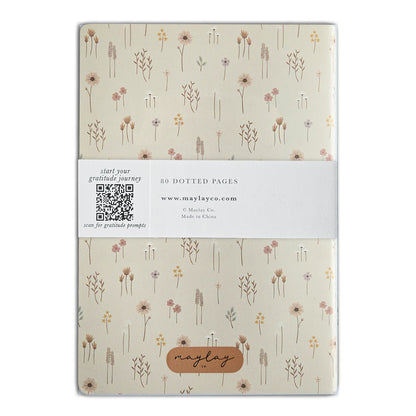 Farmhouse Floral "I Am Grateful" Jotter Notebook (B6)