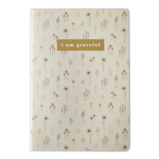 Farmhouse Floral "I Am Grateful" Jotter Notebook (B6)