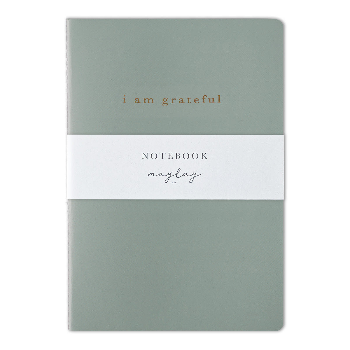 Green "I Am Grateful" Jotter Notebook (B6)