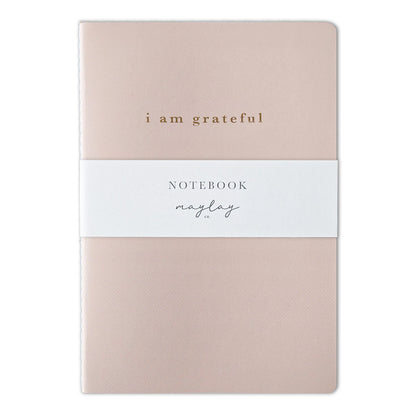 Pink "I Am Grateful" Jotter Notebook (B6)