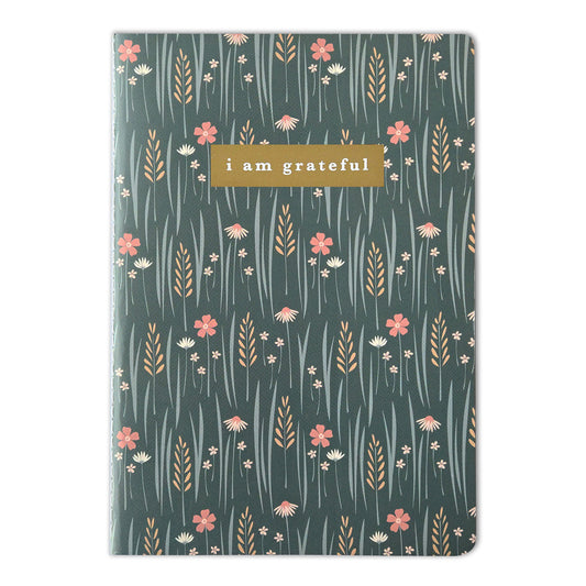 Wildflowers Floral "I Am Grateful" Jotter Notebook (B6)